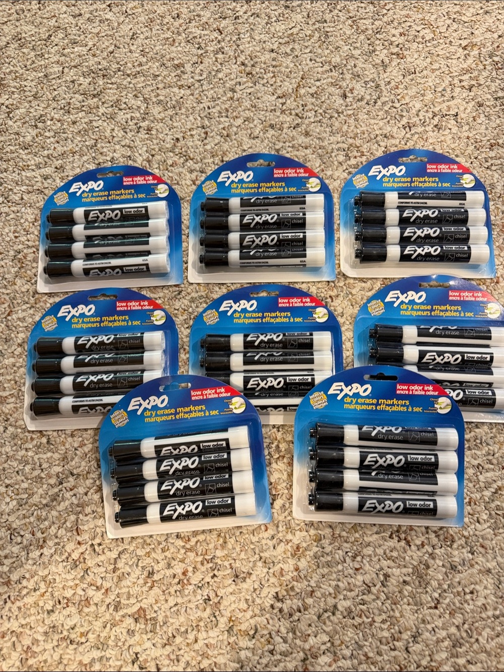 8pks Expo Black Markers